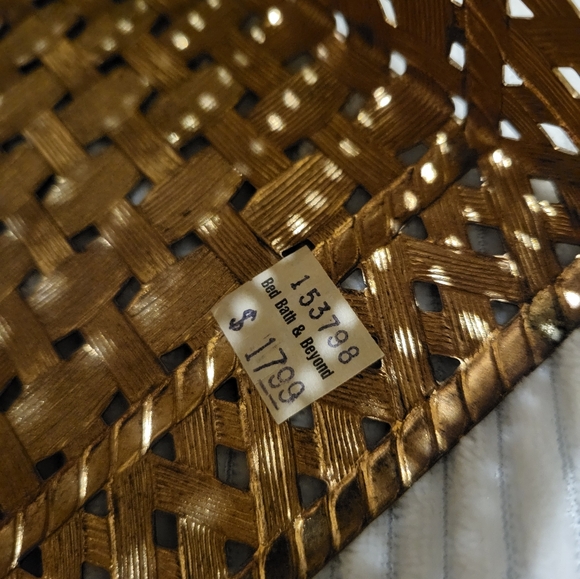 Golden Brass Tissue Box Cover, bed bath and beyond - Picture 6 of 12